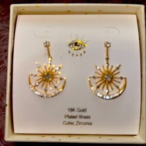 18k Gold Plated Brass Beautiful Earrings